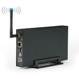 无线wifi移动硬盘盒3.5寸硬盘盒子USB3.0网络盒中继路由器NAS