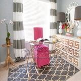 简约欧式美式格子地毯客厅茶几地毯卧室床边门厅手工腈纶地毯定制