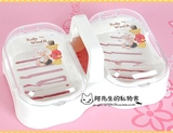 韩国进口 正品 情侣泰迪熊 新款手提双格带盖皂盒 肥皂盒 香皂盒