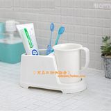 韩国进口昌信wave牙刷架套装带刷牙漱口杯梳子牙具座浴室牙膏桶盒