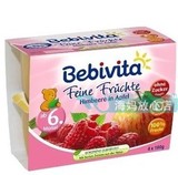 德国代购Bebivita贝唯他酸奶树莓苹果口味6月+ 4*100g 1429