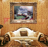 酒店配画大型壁画 家居挂画装饰 时尚欧式油画托马斯风景