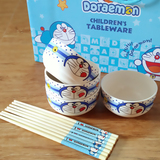 kitty卡通创意陶瓷碗可爱儿童韩式家用米饭碗筷子餐具套装礼品碗