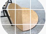 包邮水曲柳圆桌面折叠实木大圆桌圆台面 饭桌、对折圆台面