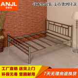 高端不锈钢床铁艺床1.5米1.8米1.2米 202不锈钢床架公寓房简约款