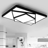 吸顶灯客厅 简欧个性节能大长方形铁艺创意遥控超亮家用中式灯具