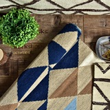 印度进口宜家北欧美式羊毛客厅茶几沙发走廊床边地毯长条毯垫几何