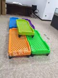 新款塑料床 宝宝午休叠叠床幼儿园儿童专用PVC环保塑料注塑一体床