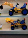 红思达儿童电动挖掘机可坐可骑外贸原单出口加固加厚挖挖车玩具车