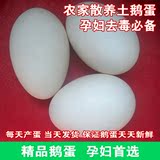 纯天然鲜鹅蛋月子孕妇最佳 农家散养土鹅蛋 草鹅蛋笨白鹅12枚