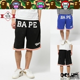 日本代购 BAPE BASKETBALL SHORTS 猿人潮牌男款篮球短裤