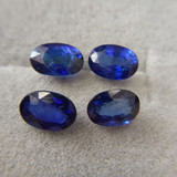 天然斯里兰卡马达加斯加皇家蓝蓝宝石裸石0.65克拉左右椭圆4*6mm