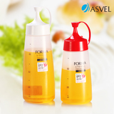 正品日本Asve l挤压式油壶 蜂蜜瓶色拉油瓶番茄酱防漏细口软塑料