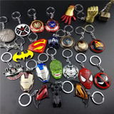漫威复仇者联盟美国队长蝙蝠侠钢铁侠超人雷神标志金属钥匙扣挂件