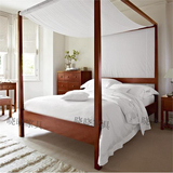 四柱床 实木高柱床 双人床 单人床  北欧风格家具 2米 1.8米 定制