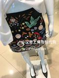 8月 ZARA 上海专柜正品代购 女士 刺绣短裙 1381/241 1381241