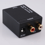数字光纤/同轴音频转模拟音频转换器 电视光纤音频输出转换器