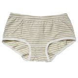 绿典彩棉 A2LLI124-2002 女士纯棉条纹三角内裤环保有机棉生态棉