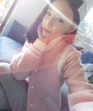 秋冬新款韩国粉色黑白棒球服长袖短外套百搭呢子加厚小香风开衫女