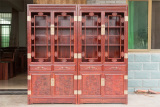 南美酸枝书柜组合书架书橱仿古展示柜储物柜全实木红木家具