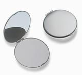 超薄不锈钢化妆镜 随身便携迷你小镜子折叠双面镜子不碎镜子特价