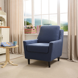 简约现代单人椅 简约美式布艺沙发单人位 宜家布艺沙发椅子包邮