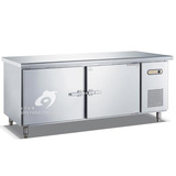 申奥奥华立1.8米平面商用不锈钢明管工作枱冷柜/冷冻柜 冷藏柜