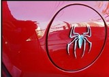 汽车纯金属贴 金银色3D汽车身贴个性蜘蛛反光车贴，油箱贴