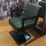 高档美发椅 新款剪发椅子 发廊理发椅 复古美发椅 欧式实木剪发椅