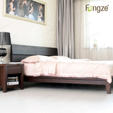 Fengze北欧简约家具实木床进口橡木双人床1.5\1.8米ES101P