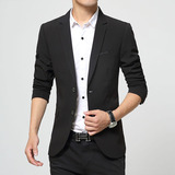 新款男士西装套装职业正装商务青年大学生面试高档黑色西服礼服潮