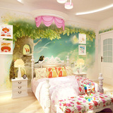 美式乡村儿童房壁纸 卧室梦幻卡通大型壁画 背景墙壁画无缝墙布