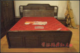 红木家具红木床实木床1.8米双人大床明式床带床头柜100%鸡翅木