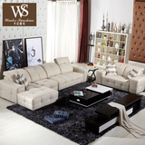爱依瑞斯 塞尔维亚 浅色大款客厅组合 麻布艺沙发 意大利风格
