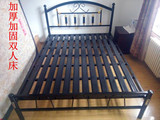 北京特价双人床 单人床 加厚铁艺床 铁床床架席梦思床1.2米1.5米
