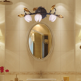 欧式现代简约床头灯卧室过道壁灯具美式铁艺浴室卫生间led镜前灯