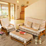实木沙发坐垫 加厚 木沙发坐垫带靠背 冬季红木沙发坐垫连体
