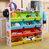 儿童书架玩具收纳架置物架收纳柜储物柜五层带层板大容量玩具架
