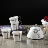 花茶茶具套装欧式陶瓷家用花草茶壶茶杯耐热过滤整套水果茶壶套装