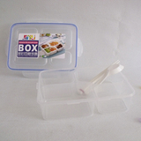 四格高档餐盒饭盒学生便当盒微波炉多格日式PP塑料餐具快餐盒分格