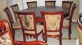 亿馨家居 餐桌 实木餐桌椅组合 欧式圆桌 餐台椅 餐厅饭桌