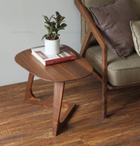 简约圆形角几 榆木现代小户型边几小茶几 客厅沙发实木边桌电话桌