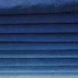 【時蓝】 时蓝自染棉麻布料 手工蓝染布 DIY布组 刺子绣原料