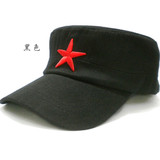 北京旅游帽子红色文化雷锋帽红军帽平顶帽五角星帽子纪念礼品批发