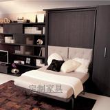 西安定制家具翻板床隐形床壁床定制家具实木折叠床多功能电动组合