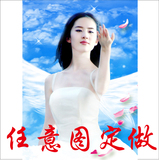 刘亦菲明星海报定做制作 订做写真相纸挂画图  宣传相片照片打印