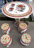 特价景德镇陶瓷桌凳套装户外庭院休闲桌椅套件瓷桌子凳子纳凉品茶