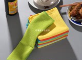 意邦超细纤维多功能清洁巾洗碗布抹布标价一条价格8条一袋四颜色