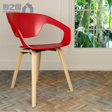 简约餐椅咖啡椅现代居家实木休闲椅 办公椅接待个性创意设计师椅