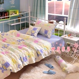 韩国公主超可爱床上用品儿童纯棉三件套男女孩学生宿舍床单1.2米